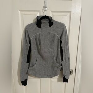 lululemon athletica Gray and Black Women's Sweater